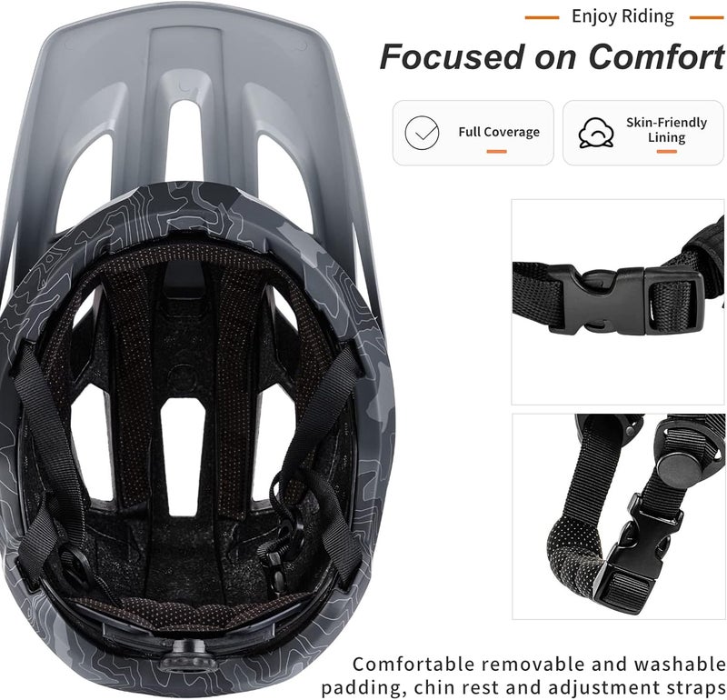 BATFOX Bike Helmet,Mountain Bike Helmet Helmets for Men Women Adults Youth - Image 4